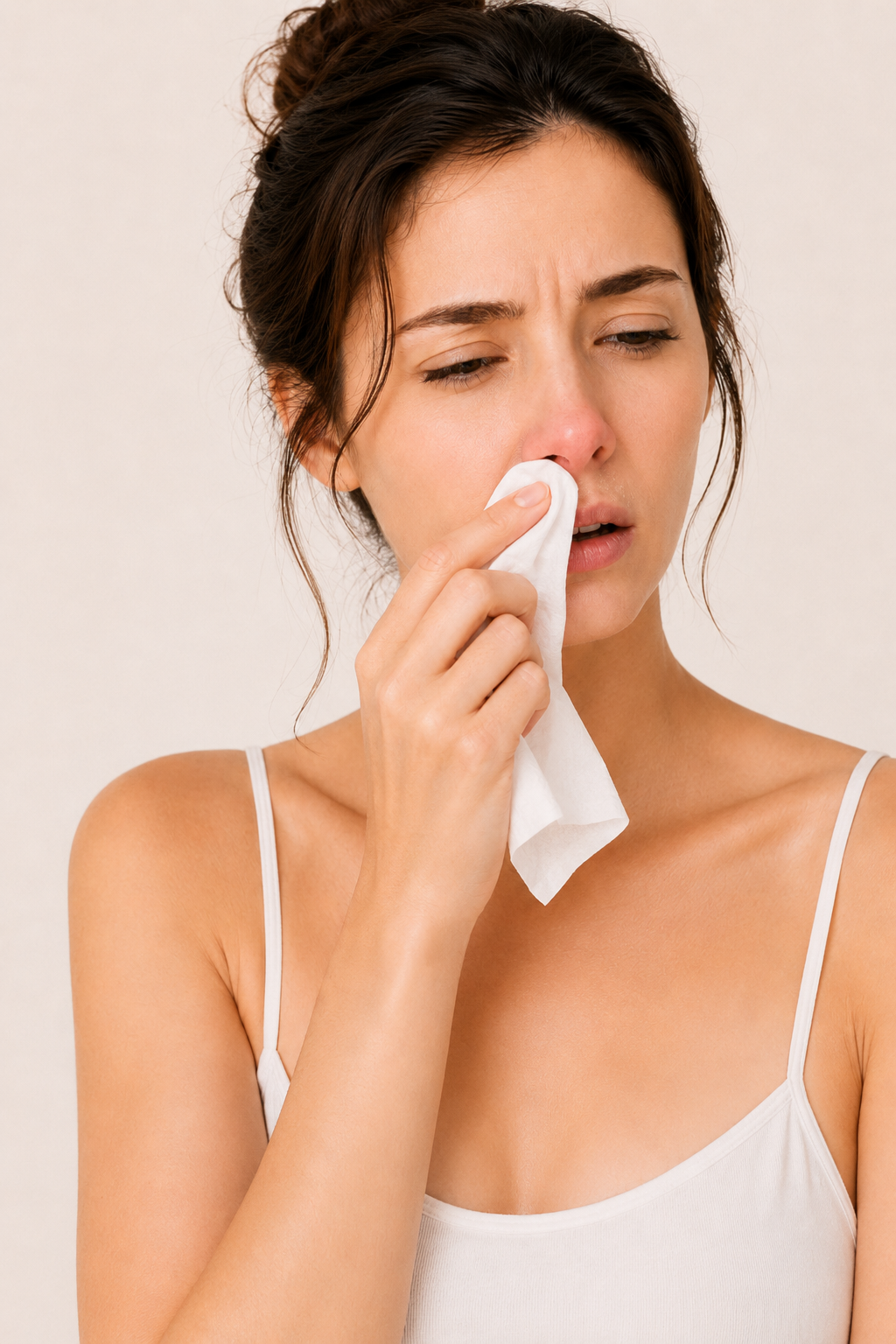 Illustration of sneezing